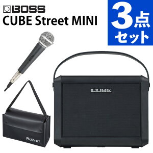 �y�}�C�N���o�b�O�t���z���[�����h �A���v CUBE Street MINI CUBE-ST-MI & CUSTOMTRY CM-2000 & CB-MBC1 3�_�Z�b�g Roland �H�ド�C�u �e����� �|�[�^�u���i���b�s���O�s�j�i.QL�j