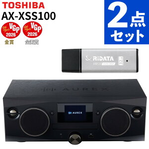 AUREX AX-XSS100(K) �u���b�N Bluetooth CD USB FM���W�I �n�C���]�Ή� TOSHIBA ���� �~�j�R���|�i���b�s���O�s�j�i.QL�j