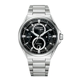 シチズン CITIZEN 腕時計 BU0060-68E アテッサ ATTESA メンズ ACT Line 8730 トリプルカレンダー ムーンフェイズ アナログ チタンバンド ソーラー （国内正規品）（みつはぴ）
