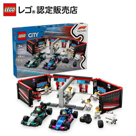 【レゴ 認定販売店】 レゴ シティ F1 Mercedes-AMG & Alpine レースカーガレージ 60444 【女の子 も 男の子 も楽しめる おもちゃ】【自分だけの街づくり】【おこさま お孫さん への 誕生日プレゼント に】【7歳 8歳 9歳 へおすすめ！】