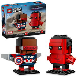 【流通 限定商品】 レゴ ブリックヘッズ マーベル キャプテン・アメリカ＆レッド・ハルク 40668