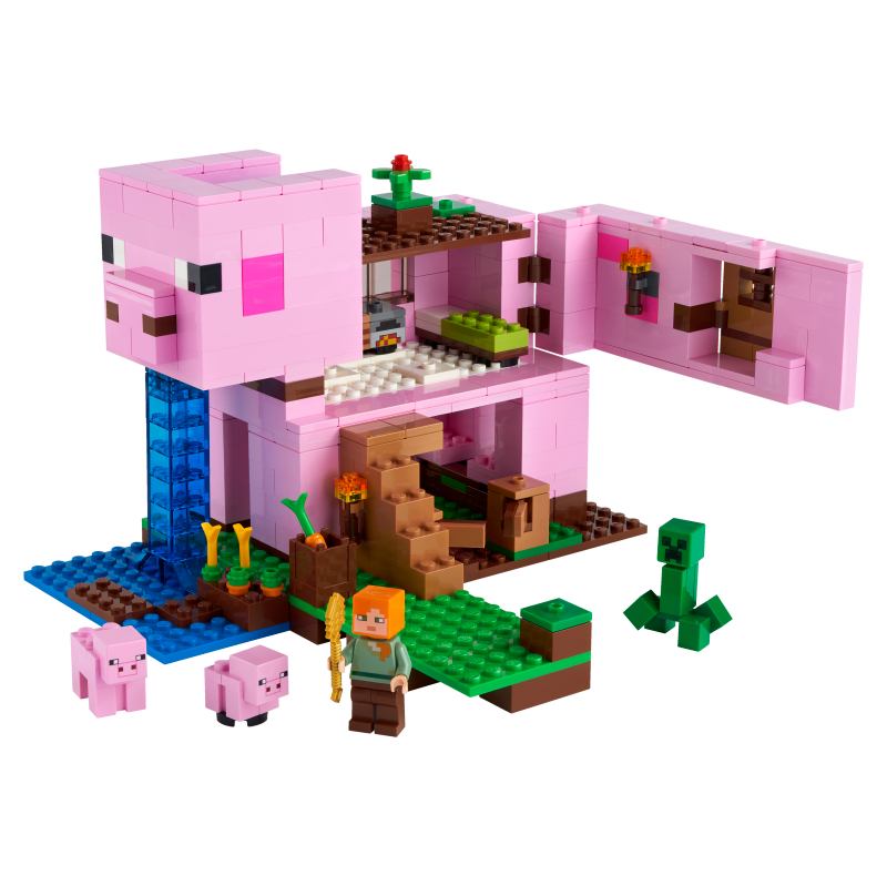 レゴ R 認定販売店 Lego マインクラフト ブタのおうち おもちゃ 玩具 ブロック 男の子 フィギュア ゲーム クリスマス 誕生日 女の子 グッズ マイクラ ギフト マーケット おうち時間 プレゼント