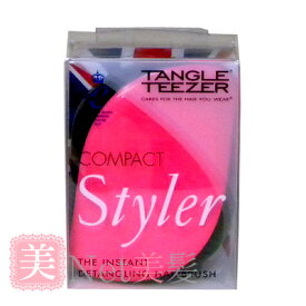 タングルティーザー コンパクトスタイラー ピンク＆ブラック TANGLE TEEZER