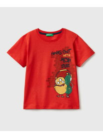 【SALE／64%OFF】(K)キッズテニスモンスター半袖Tシャツ・カットソーB BENETTON (UNITED COLORS OF BENETTON.) ベネトン(ユナイテッド カラーズ オブ ベネトン) トップス カットソー・Tシャツ レッド【RBA_E】[Rakuten Fashion]