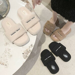 冬用サンダル 厚底 スリッパ もこもこ おしゃれ ルームシューズ 冬 あったか 暖かい 滑り止め ファー 室内 フェイクファー レディース 大きいサイズ 洗える
