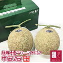 【即日出荷（営業日12：00まで(定休日除く)】【送料無料】 静岡産 アローマメロン 中玉 2玉 (1.2kg前後) マスクメロン 箱入り 贈答 化粧箱入り ギフト 内祝い 果物 フルーツ 母の日 父の日 お中元 お歳暮 あす楽
