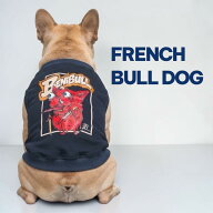 犬服 タンクトップ ネイビー どろどろ ベニブル フレンチブルドッグ フレブル 服 ドッグウェア 小型犬 中…