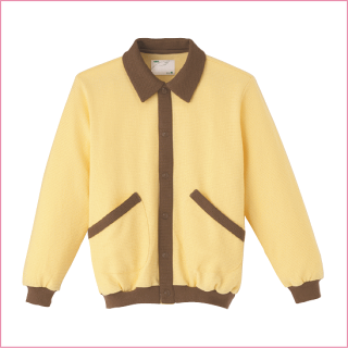 【エンゼル】スクエアニット室内着(衿付き前開きタイプ)S/M/Lサイズ通年タイプ【前開】【お洒落】【長袖】【部屋着】【パジャマ】【入院】