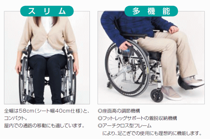 日進医療器　座王　na-506w 車椅子　車イス　nissin kenkul_wc645-y