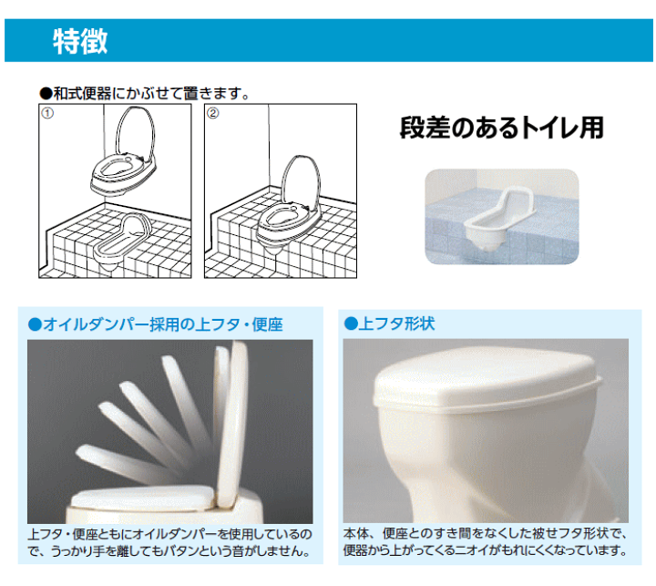 楽天市場】プラスチック便座 和式を洋式に 安寿 サニタリエースOD 両用