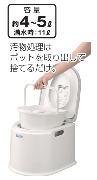 山崎産業ポータブルトイレP型PT-P11