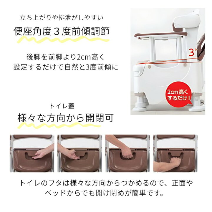 楽天市場】【大特価・プレゼント付】安寿 ポータブルトイレ FX-30 らく 