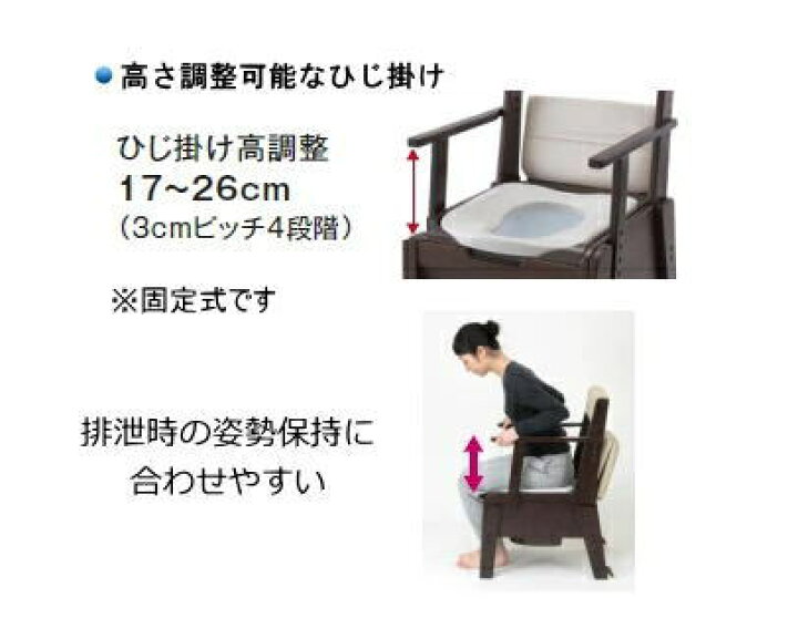 楽天市場】パナソニック 家具調ポータブルトイレ 座楽【コンパクト 