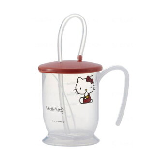 介護用コップストロー付きコップ(ハローキティ)280ml(スケーター)