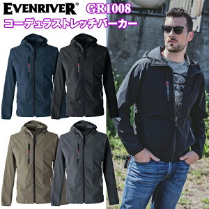 �C�[�u�����o�[ EVENRIVER GR1008 �R�[�f�����X�g���b�`�p�[�J�[ S-3L �W���P�b�g �u���]�� �W�����p�[ ��ƕ� �E�C���h�u���[�J�[ ������ CORDURA �ڋ� 2025-26AW