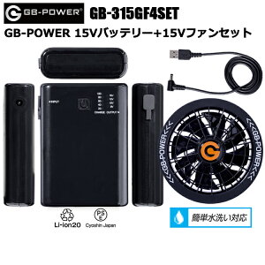 ���M�W���p�� Cyoshin Japan GB-POWER GB-315GF4SET GB-POWER 15V�o�b�e���[+15V�t�@���Z�b�g �󒲃E�G�A �M���Ǒ΍� �ėp ������ �ڋ�