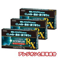 【第2類医薬品】エピナスチン20 RX 鼻炎薬 40錠 3個セット ※セルフメディケーション税制対象商品 花粉症…