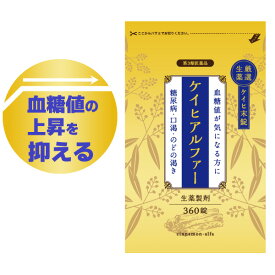 【第3類医薬品】ケイヒアルファー錠 生薬製剤 360錠 メール便送料無料/漢方 桂皮 ケイヒ 桂皮末 生薬 糖尿病 薬 血糖値 下げる 高血糖/血糖値の上昇を抑える