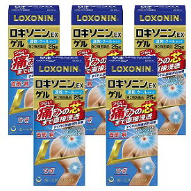 【第2類医薬品】 ロキソニンEXゲル 25g×5個セット ※セルフメディケーション税制対象商品