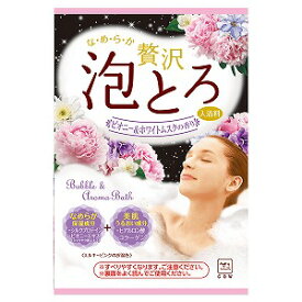 お湯物語 贅沢泡とろ 入浴料 ピオニー&ホワイトムスクの香り 30g メール便送料無料