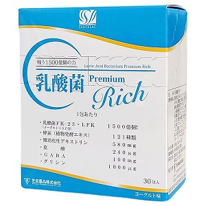 乳酸菌ゼリー 乳酸菌Premium Rich ヨーグルト味 30本入 あす楽対応