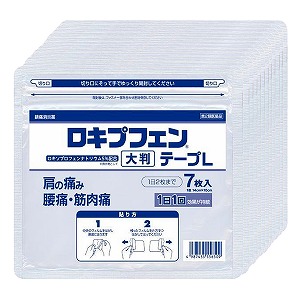 ロキプフェンテープL大判(袋) 7枚入×12個セット ※セルフメディケーション税制対象商品