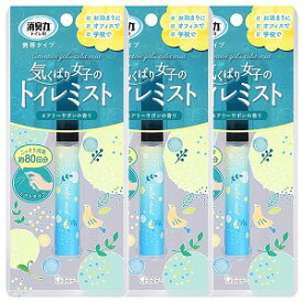 消臭力 トイレ用 携帯タイプ エアリーサボンの香り (9mL)×3個セット メール便送料無料