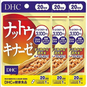DHC ナットウキナーゼ 20日分 20粒 メール便送料無料