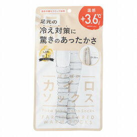 ぽかぽかカイロソックス 02 ベージュ×オフホワイト