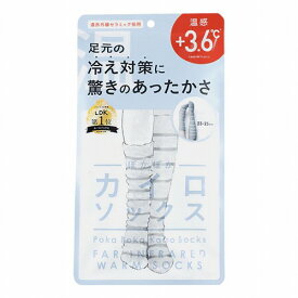 ぽかぽかカイロソックス 04 パウダーブルー×オフホワイト