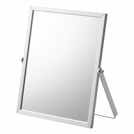 スタンドミラー 角型 Mサイズ アルミシルバー 1個