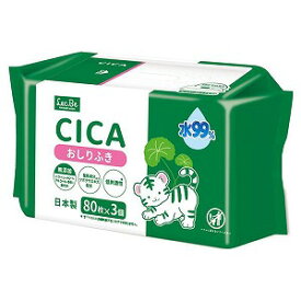 CICA 水99％ おしりふき 80枚×3個