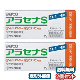 【第1類医薬品】 アラセナS 2g×2個セット※セルフメディケーション税制対象商品 口唇ヘルペス メール便送料無料