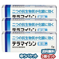 【第2類医薬品】 テラマイシン軟膏a 6g×3個セット メール便送料無料