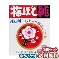 アサヒ 梅ぼし純 24粒×3個セット メール便送料無料