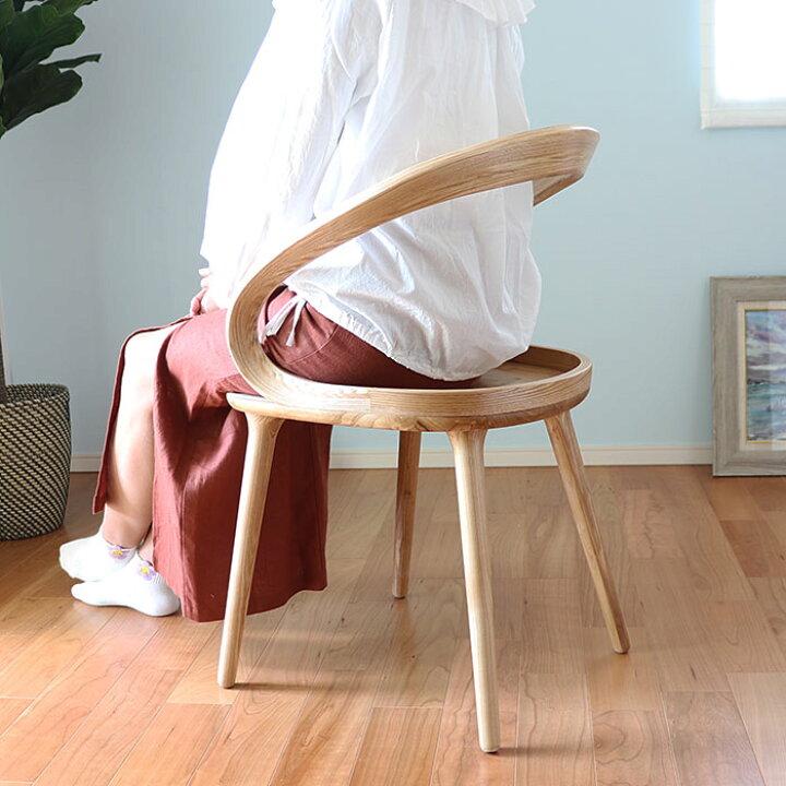 楽天市場】【送料無料】DiningChair 木製ダイニングチェア WAVE【帯  