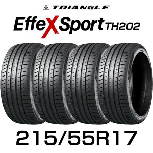 �y�^�C�������\�z�y���������z�y2024�N���z17�C���`�^�C�� 215/55R17-98Y TRIANGLE EffeX Sport TH202�y4�{�Z�b�g�z������2155517 215/55/17 �g���C�A���O�� �^�C�� ������ �G�t�F�b�N�X�X�|�[�c �T�}�[�^�C