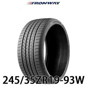 【タイヤ交換可能】【送料無料】【2024年製】245/35R19-93W 19インチタイヤ フロンウェイ FRONWAY EURUS08 【タイヤ1本】たいや 245/35ZR19 24535R19 2453519 245/35/19 フロンウェイ タイヤ サマータイヤ たいや