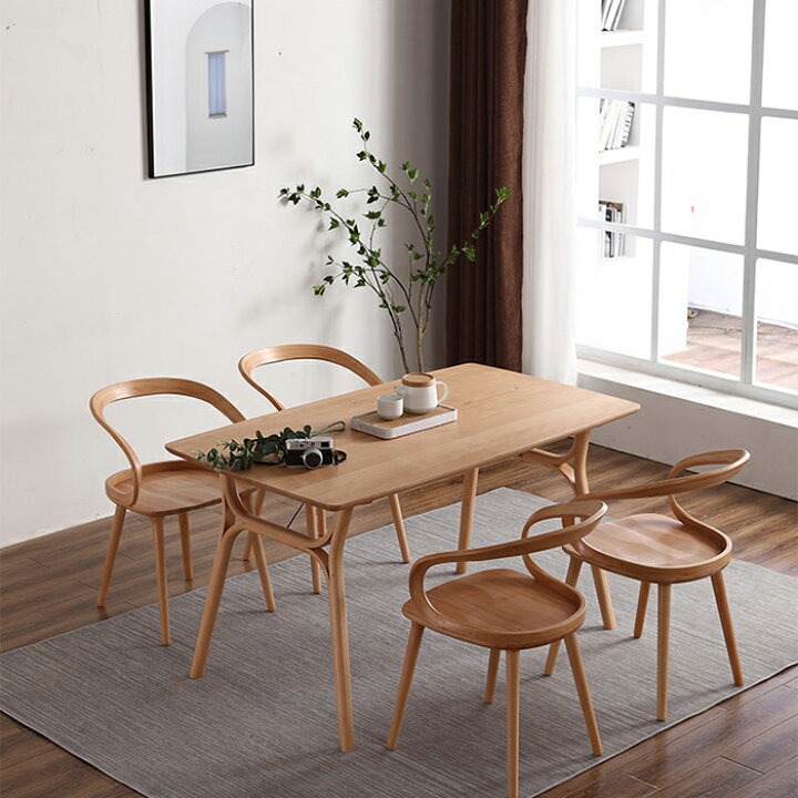 楽天市場】【送料無料】DiningChair 木製ダイニングチェア WAVE【帯 
