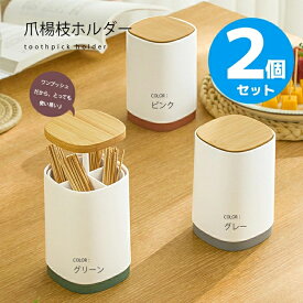 【送料無料】toothpick 爪楊枝ホルダー マルチホルダー【2個セット】綿棒ホルダー 歯間ブラシ 綿棒入れ 綿棒ケース つまようじホルダー 爪楊枝ホルダー つまようじ入れ 爪楊枝入れ ワンプッシュ ケース 便利 おしゃれ かわいい シンプル