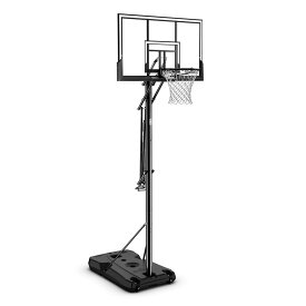 52インチ シルバーTFポータブル 6A1042CN | 正規品 SPALDING スポルディング バスケットボール バスケ バスケゴール 屋外 家庭用 アクリル リング ポータブル 練習 シュート練習 自主練