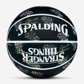 ストレンジャー・シングス カリフォルニア グリーティングス ラバー 7号球 84-863Z | 正規品 SPALDING スポルディング バスケットボール バスケ 7号球 ラバー 屋外 外用 ブラック ピンク コラボ