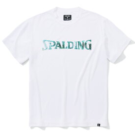 Tシャツ ウォールペイント ロゴ SMT23114 | 正規品 SPALDING スポルディング バスケットボール バスケ ウェア 練習着 半袖 Tシャツ シャツ メンズ レディース