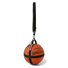バスケットボールハーネス ブラック×ゴールド 50-013GD | 正規品 SPALDING スポルディング バスケットボール バスケ バッグ ボールケース ボール バッグ 1個ジュニア オシャレ