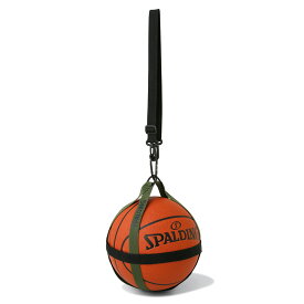 バスケットボールハーネス ブラック×カーキ 50-013KH | 正規品 SPALDING スポルディング バスケットボール バスケ バッグ ボールケース ボール バッグ 1個ジュニア オシャレ