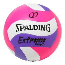 エクストリームプロ ウェーブ ピンク×パープル 5号球 72-199Z | 正規品 SPALDING スポルディング バレーボール バレー 4号 屋内 室内