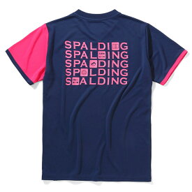 バレーボールTシャツ スポルディングアイコン SMT210610 | 正規品 SPALDING スポルディング バレーボール バレー ウェア 練習着 半袖 シャツ メンズ レディース