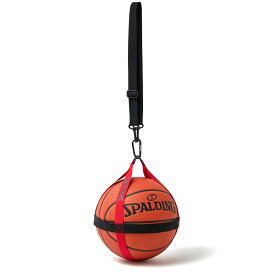 バスケットボールハーネス ブラック×レッド 50-013RD | 正規品 SPALDING スポルディング バスケットボール バスケ バッグ ボールケース ボール バッグ 1個ジュニア オシャレ