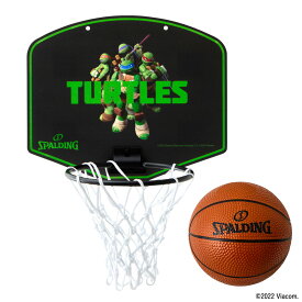 マイクロミニ タートルズ キャラクターズ 79-029J | 正規品 SPALDING スポルディング バスケットボール バスケ ミニゴール 家庭用 子供 ジュニア 遊び アクセサリー 小物