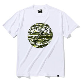 Tシャツ タイガーカモボール SMT22001 | 正規品 SPALDING スポルディング バスケットボール バスケ ウェア 練習着 半袖 シャツ メンズ レディース